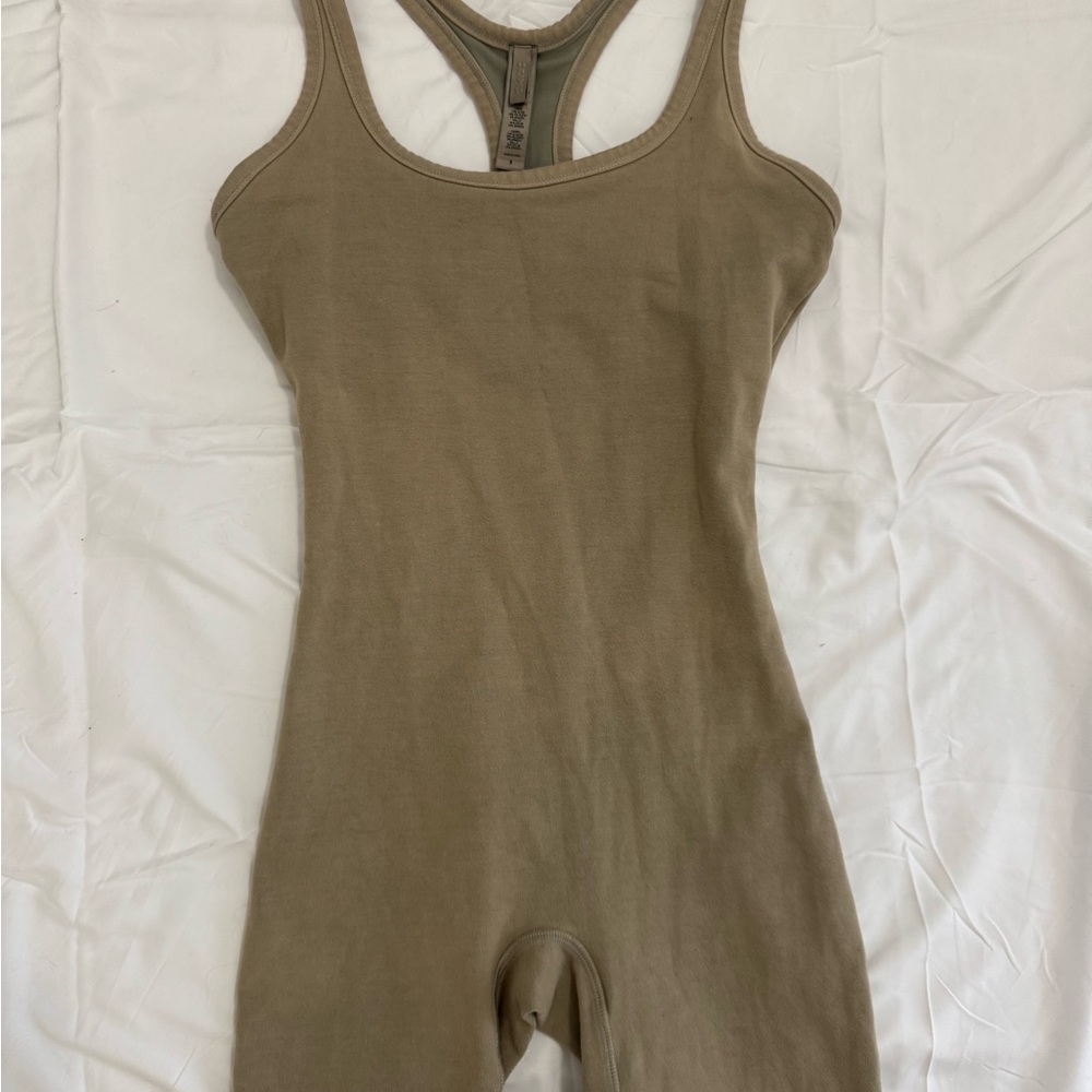 SKIMS Tan Jumpsuit Effortless Style and Comfort